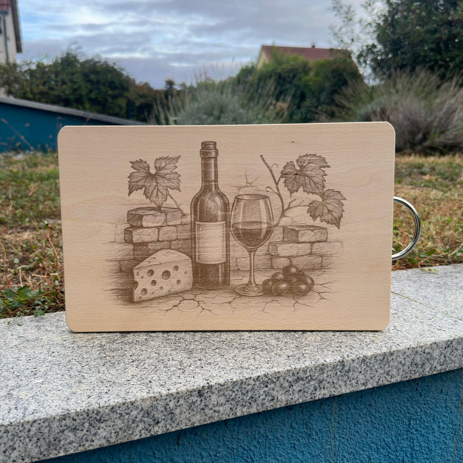 Planche à découper vin 22×35